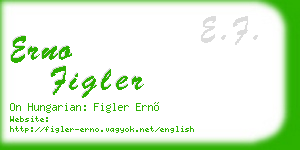 erno figler business card